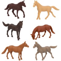 6 figuras de caballos
