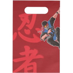 10 bolsas de regalo ninja. n1