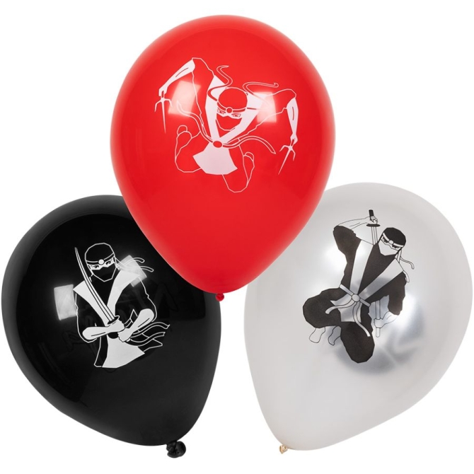 6 globos ninja 