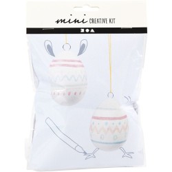 Kit creativo de mini huevos de Pascua Decoracin para colgar. n1