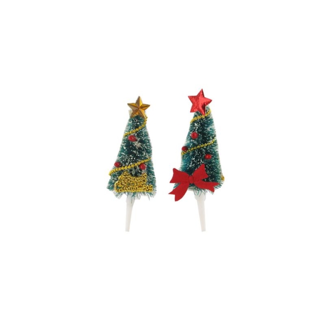 2 palillos para rboles de Navidad en 3D 