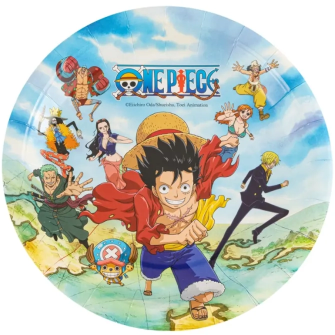 8 Platos One Piece 