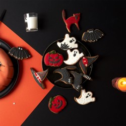 4 cortadores de galletas de Halloween. n5