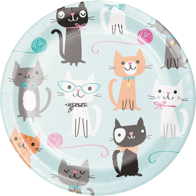 8 Platos Pequeos Gato Chic 