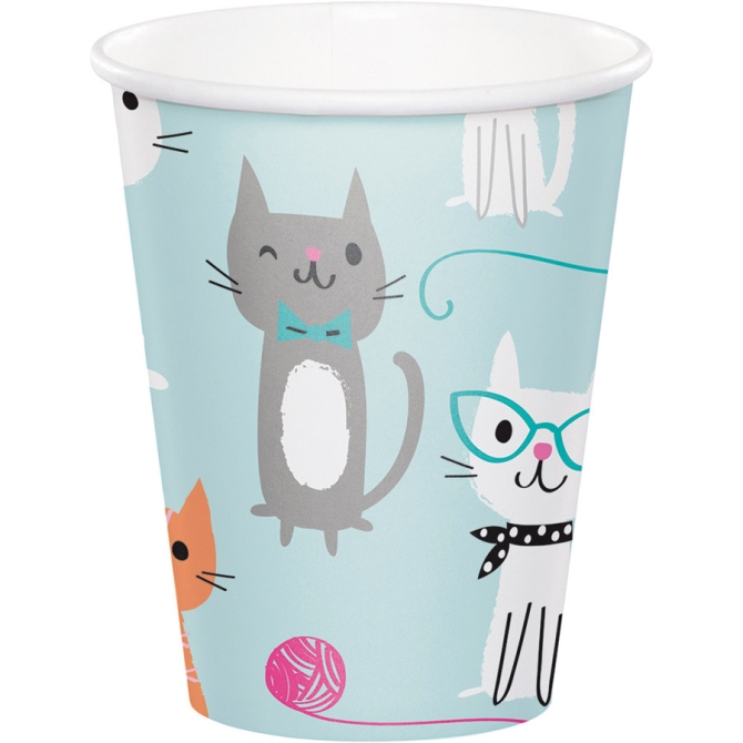 8 vasos Gato Chic 