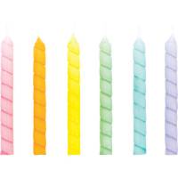 12 Velas Torcidas Tarta (7 cm)