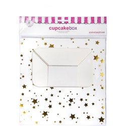 Caja de Cupcakes 6 Estrellas - Oro. n4