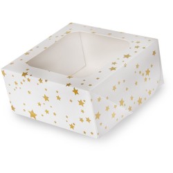 2 Cajas para Tartas Pequeas Estrellas - Doradas. n1