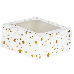 2 Cajas para Tartas Pequeas Estrellas - Doradas. n3