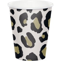 8 vasos de leopardo