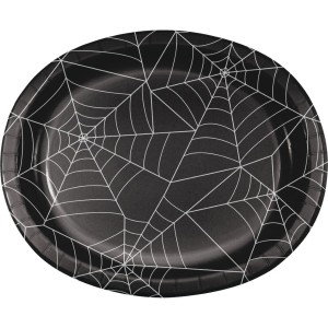 8 Platos Halloween Cuencos Tela de Araa