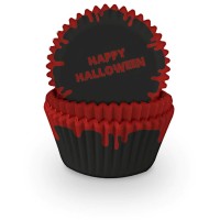 75 cajas para cupcakes de Halloween - BOO