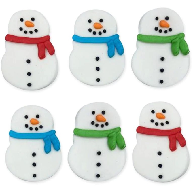 6 muecos de nieve (4 cm) - Azcar 