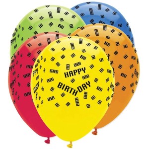 6 globos de fiesta en bloque