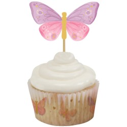 12 adornos para cupcakes - Mariposa. n5