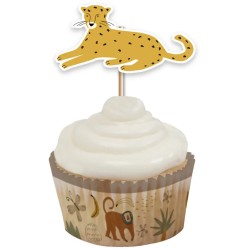 12 adornos para cupcakes - Safari. n2