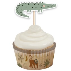 12 adornos para cupcakes - Safari. n4