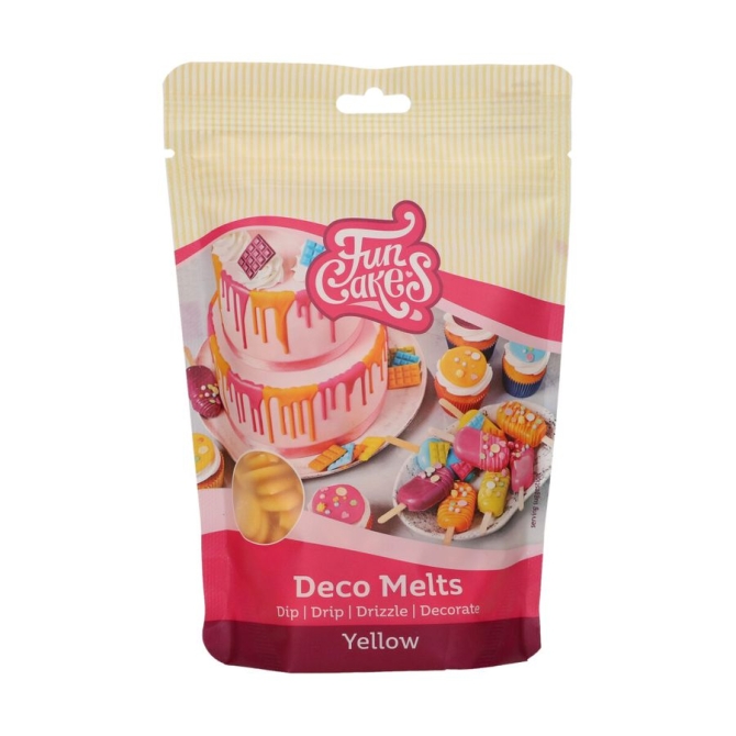 Funcakes Deco Melts Amarillo - 250g 