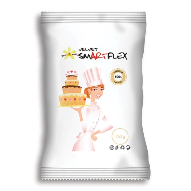 Pasta de azcar blanca SmartFlex Vanilla Velvet - 250g 