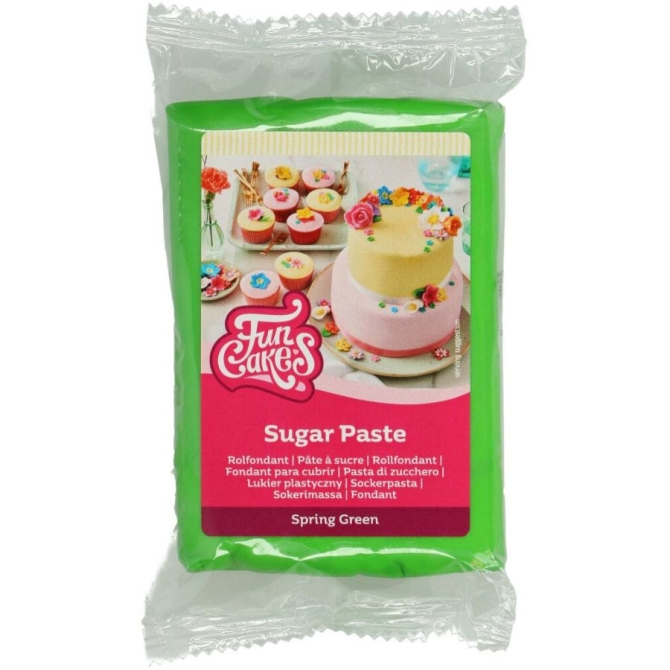 FunCakes Pasta de Caramelo Verde Brillante - 250g 