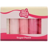 FunCakes Pasta de Azcar Multipack Paleta Rosa - 5x100g