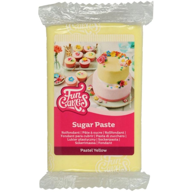 FunCakes Pasta de Azcar Amarillo Pastel - 250g 