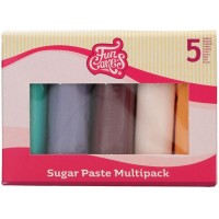 FunCakes Paleta Multipack de Pasta de Azcar Boho Chic - 5x100g