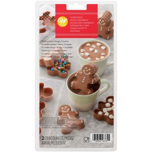 Molde de caramelo 3D para chocolate caliente con pan de jengibre - Wilton