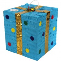 Caja de regalo piata azul