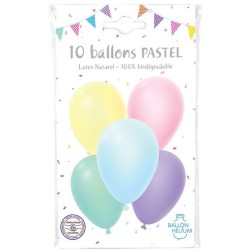 10 globos pasteles. n2