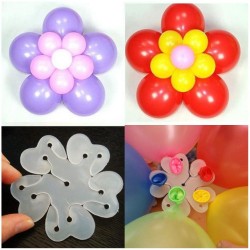 10 soportes para globos - Forma de flor. n1