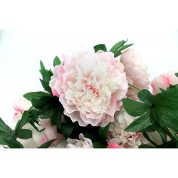 Guirnalda de peonas rosas artificiales. n1
