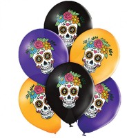 6 globos Da De La Muerte