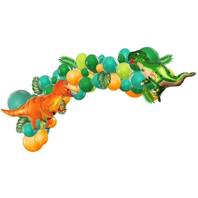 Kit Arco 50 Globos Dino 