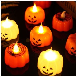 2 velas LED de calabaza - 3, 5 cm. n1