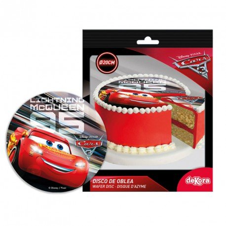 Disco sin levadura Cars 3 (20 cm) 