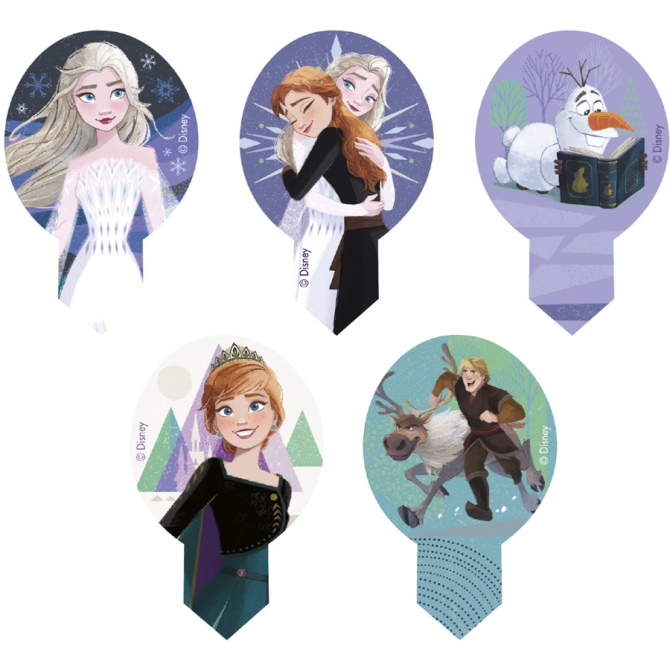 20 decoraciones para cupcakes de Frozen 2 - sin levadura 