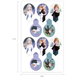 20 decoraciones para cupcakes de Frozen 2 - sin levadura. n1