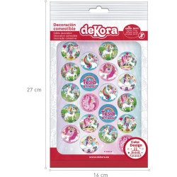 20 Tesia Unicornio Mini Disco - Comestible. n1