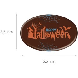 2 Platos Halloween Ovalados (5, 5 cm) - Chocolate. n1