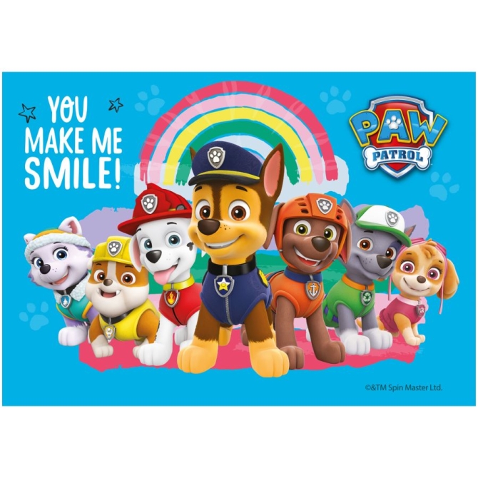 Plato rectangular PAW Patrol - Comestible 