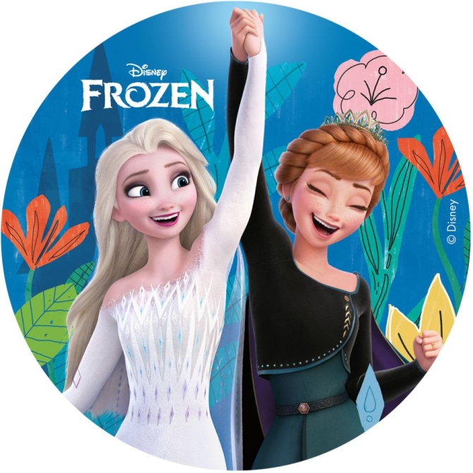 Petit Disque Frozen ( 15, 5 cm) - Comestible 