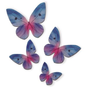 4 Mariposas Azul/Rosa - Azyme