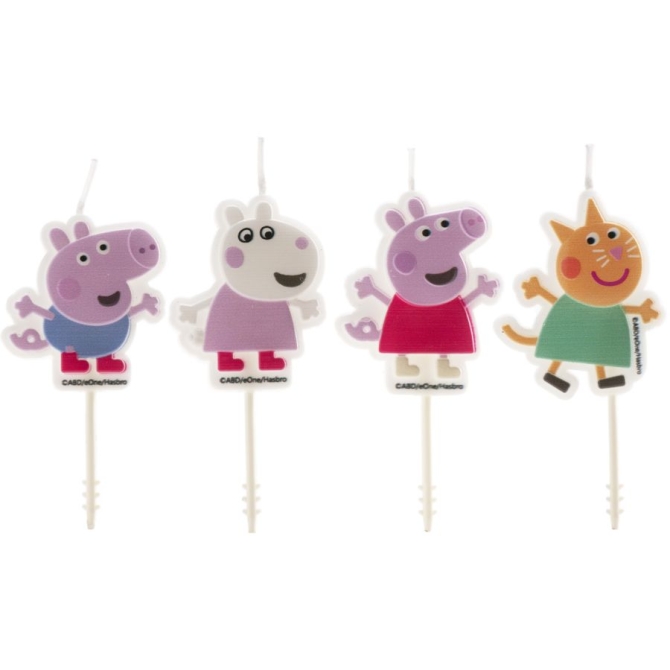 4 Velas Cumpleaos 2D Peppa Pig 