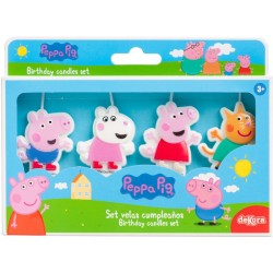 4 Velas Cumpleaos 2D Peppa Pig. n4