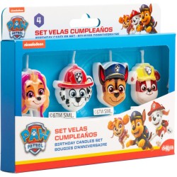 4 velas de cumpleaos 2D de la Patrulla Canina. n5