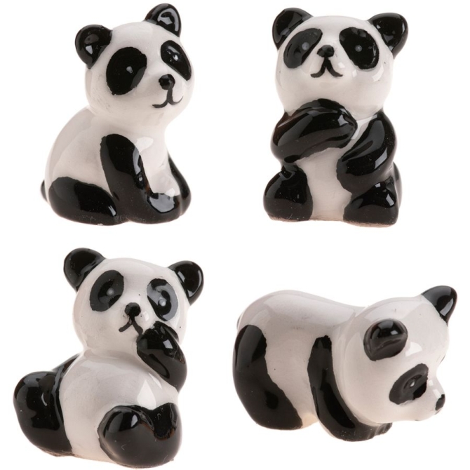 1 Frijol para Tarta del Rey Panda (3-3, 5 cm) - Cermica 