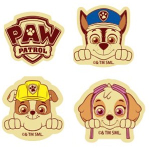 4 Figuras Paw Patrol  (2,7-3,1 cm) - Chocolate Blanco