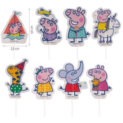 16 adornos para tartas de Peppa Pig. n1