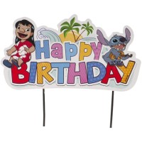 Cake Toppers de Papel Stitch - 16 cm